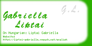 gabriella liptai business card